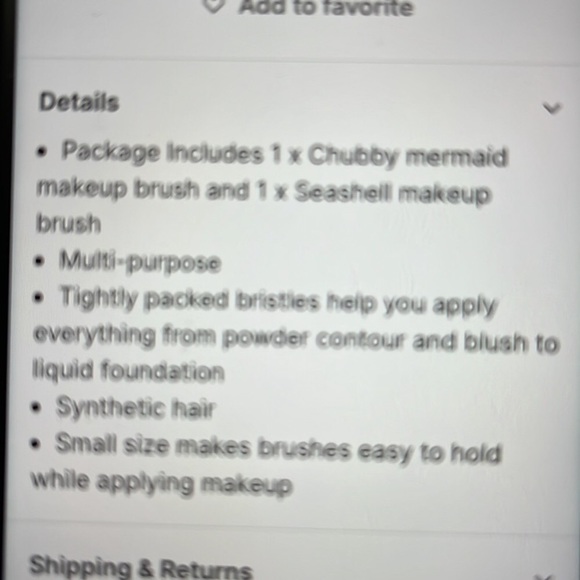 Mystic chubby mermaid & seashell brush set - Picture 4 of 6